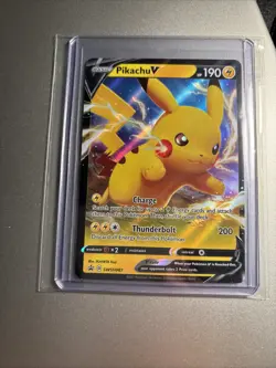 PIKACHU V Shining Fates Black Star Promo SWSH061 Pokemon Card NM - Image 3