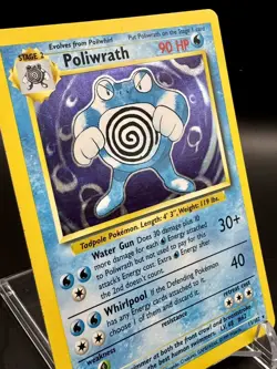 Poliwrath 13/102 - Holo Rare Unlimited Base Set WOTC - Vintage Pokemon Card - Image 2