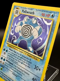 Poliwrath 13/102 - Holo Rare Unlimited Base Set WOTC - Vintage Pokemon Card - Image 3