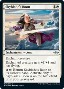 Skyblade's Boon FOIL Modern Horizons 2 NM White Uncommon MAGIC MTG CARD ABUGames - Image 1