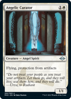 Angelic Curator FOIL Modern Horizons 2 NM White Uncommon MAGIC MTG CARD ABUGames - Image 1