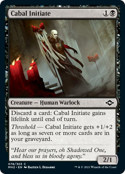 Cabal Initiate FOIL Modern Horizons 2 NM Black Common MAGIC MTG CARD ABUGames - Image 1