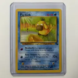 Psyduck 53/62 Fossil Unlimited Pokemon Card Common Near Mint-Mint OC - Image 1