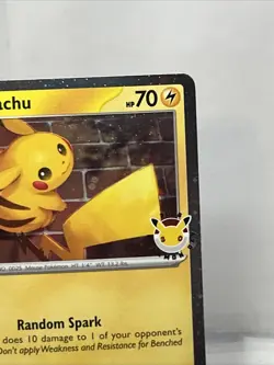 Pikachu (Pokemon Day 2026) MCAP 051/162 Pokemon TCG Card (Cosmos Holo) NM + Coin - Image 3