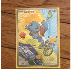 Pokemon TCG Squirtle Basic Card ME Mega Evolution Promo 039 HP80 Bubble English - Image 1