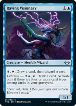 Raving Visionary FOIL Modern Horizons 2 NM Blue Uncommon MAGIC MTG CARD ABUGames - Image 1