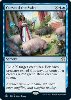 Curse of the Swine Strixhaven Commander MINT Blue Rare MAGIC MTG CARD ABUGames - Image 1