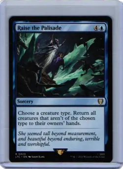 Raise the Palisade Commander: The Lord of the Rings - NM MTG 23 - Image 1