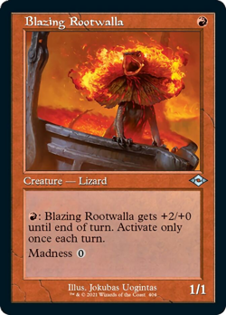 Blazing Rootwalla (Retro Frame) Modern Horizons 2 NM Red Uncommon CARD ABUGames - Image 1