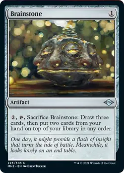 Brainstone FOIL Modern Horizons 2 NM Artifact Uncommon MAGIC MTG CARD ABUGames - Image 1