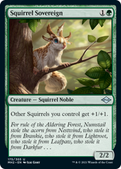 Squirrel Sovereign Modern Horizons 2 NM Green Uncommon MAGIC MTG CARD ABUGames - Image 1