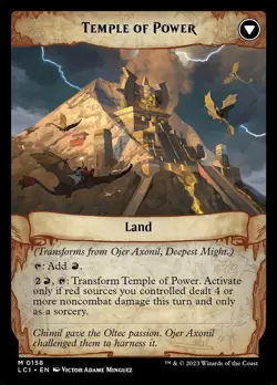[MTG] Ojer Axonil, Deepest Might // Temple of Power (0158) (LCI) NM - Image 2
