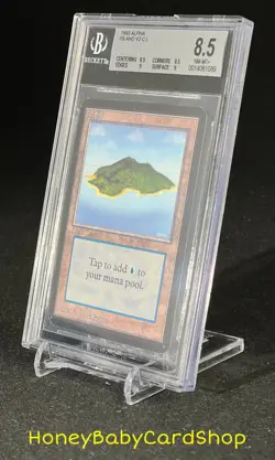 MTG Limited Edition Alpha 1993 Island (B) BGS 8.5Q++ (Baby Quad++) NM/MT+ 93/94 - Image 3