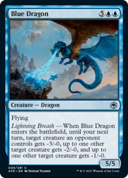 Blue Dragon FOIL Adventures in the Forgotten Realms NM Uncommon CARD ABUGames - Image 1