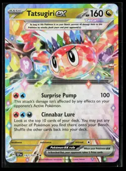 Tatsugiri ex 142/191 Double Rare Surging Sparks Pokemon NM - Image 1