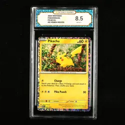 TQG 8.5 NM-MT+ 2024 Pokemon ENG Pikachu #G M24EN 002/015 - Image 1