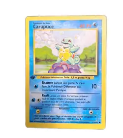 Carapuce Squirtle 63/102 Edition 1 ED 1 Set De Base Wizards Carte Pokemon FR - Image 1