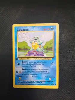 Carapuce Squirtle 63/102 Edition 1 ED 1 Set De Base Wizards Carte Pokemon FR - Image 2