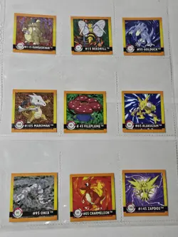 Pokemon Artbox Stickers Lot | mixed set Gradeable One Owner Vintage 1999 - Image 1