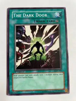 Yu-gi-oh Labyrinth Of Nightmares: LON-093 The Dark Door 1st Edition Near Mint - Image 1