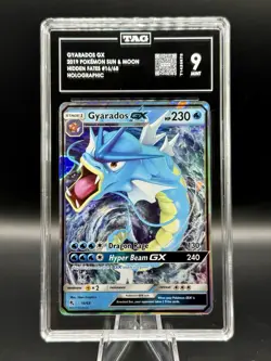 TAG 9 Gyarados GX #16 Pokemon Hidden Fates Holo 2019 ENGLISH - Image 1