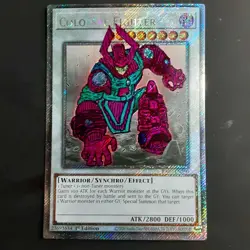 YuGiOh Colossal Fighter (Marvel Galactus), Platinum Secret Rare, RA03-EN200 - Image 1