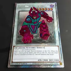 YuGiOh Colossal Fighter (Marvel Galactus), Platinum Secret Rare, RA03-EN200 - Image 2