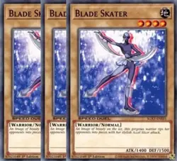 Yugioh - Blade Skater x 3 - 1st Edition NM - Plus Free Holographic Card - Image 1