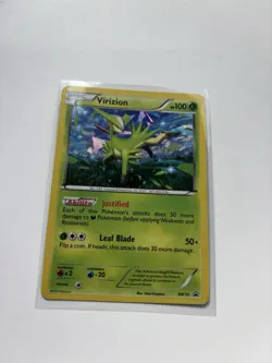 Virizion Cracked Ice Holo BW70 Black Star Promo Black & White Pokemon Card - Image 1