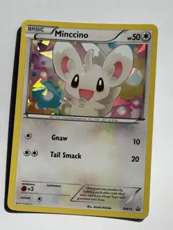 Minccino - BW13 - Cracked Ice Black Star Promo - Pokemon Card - Near Mint - Image 1