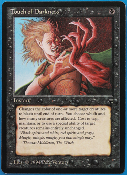 Touch of Darkness Legends NM Black Uncommon MAGIC MTG CARD (ID# 501836) ABUGames - Image 1