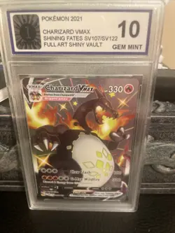 Pokemon Charizard VMAX SV107/SV122 Card Shining Fates: Shiny Vault Gem Mint 10 - Image 1
