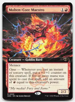 Molten-Core Maestro (Extended Art) 335 Secrets of Strixhaven Magic The Gathering - Image 1