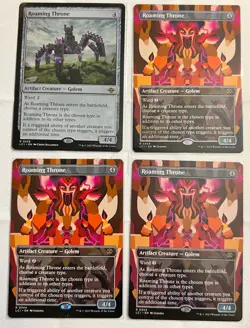 Roaming Throne (Borderless + Regular) The Lost Caverns of Ixalan Set of 4!! - Image 1