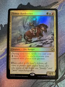 MTG 2025 Tarkir: Dragonstorm: Temur Battlecrier (0228) Foil - Image 1