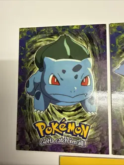 Bulbasaur Ivysaur Venusaur E1 E2 E3 of 12 Topps Movie Non-Holo Pokemon Cards LP - Image 2