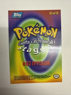 Bulbasaur Ivysaur Venusaur E1 E2 E3 of 12 Topps Movie Non-Holo Pokemon Cards LP - Image 5