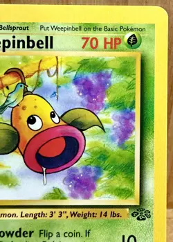 Weepinbell 48/64 Jungle Set 1st Edition Uncommon 1999 Vintage Pokemon TCG - Image 5