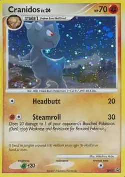 1x Cranidos - DP07 - Promotional Moderately Played Pokemon Diamond & Pearl - Bla - Image 1