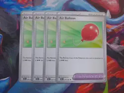 4x Air Balloon 079/086 Sv: Black Bolt PLAYSET x4 - Pokemon TCG - NM - Image 1