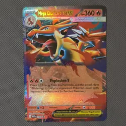 Pokemon TCG Mega Charizard Y EX Full Art Holo Promo 030 Mega Evolution 360 HP - Image 1