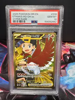 Pokemon Ethan's Ho-Oh EX 239/182 Sv10 Destined Rivals Hyper Rare Holo PSA 10 - Image 1