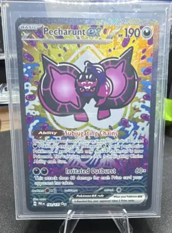 Pecharunt ex 163/131 Sv: Prismatic Evolutions SIR Holo Full Art 190 HP English - Image 1
