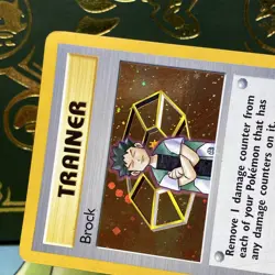 Pokemon Card - Brock 15/132 Gym Heroes 1st Edition Rare Holo MP - Image 3