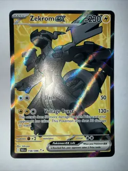 Zekrom ex 158/086 Ultra Rare SV: Black Bolt Pokemon TCG NM - Image 1