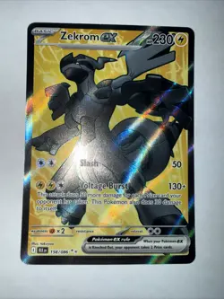 Zekrom ex 158/086 Ultra Rare SV: Black Bolt Pokemon TCG NM - Image 5