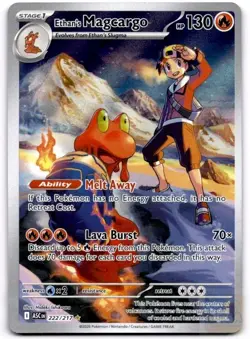 Ethan's Magcargo 222/217 Illustration Rare Ascended Heroes Pokemon Near Mint - Image 1