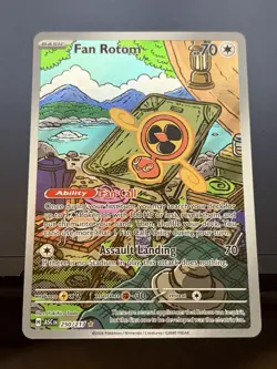 Ascended Heroes Fan Rotom 250/217 Illustration Rare IR Full Art Pokemon Card NM - Image 1