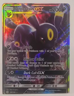 Pokemon Umbreon GX 80/149 SM Base Ultra Rare Holo - Image 3