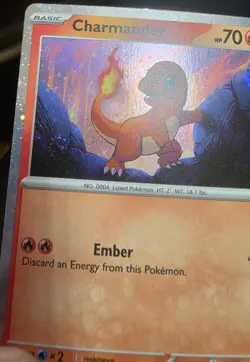 2023 Charmander 047 Cosmos Holo - Scarlet & Violet Promo - NM/MINT Pokemon Swirl - Image 3